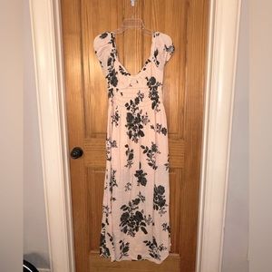 Free People Sz XS pink tie back dress, worn once